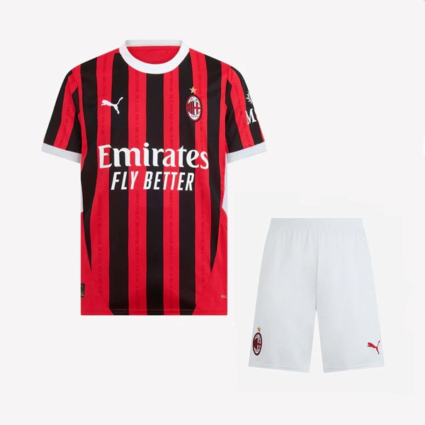 Camiseta AC Milan 1st Niño 2024-2025 Blanco